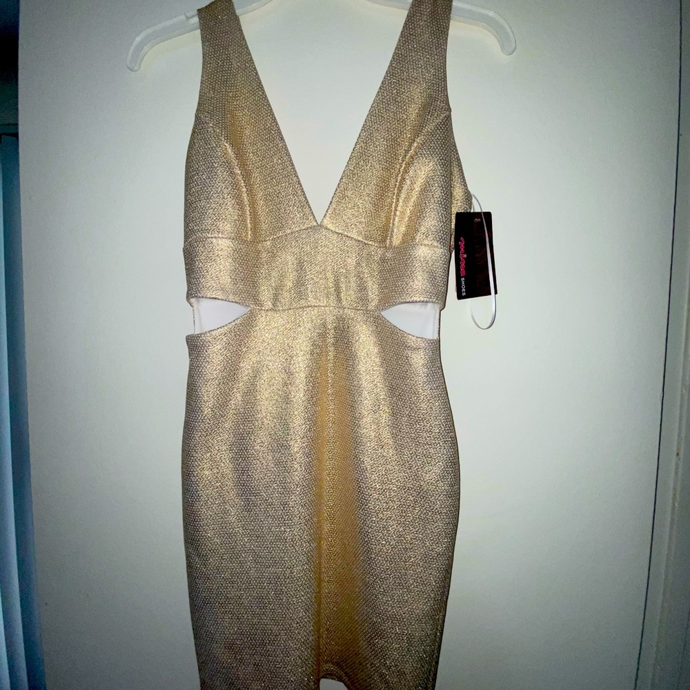 Brand new gold dress